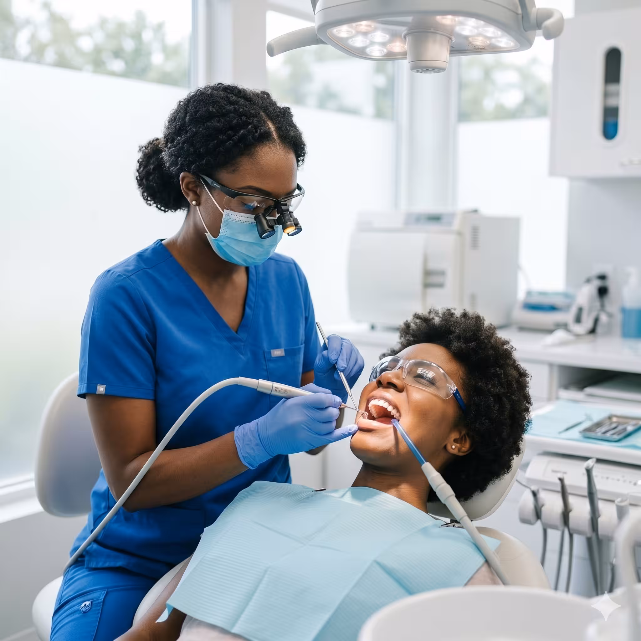 Professional dental cleaning at Lumina Dental